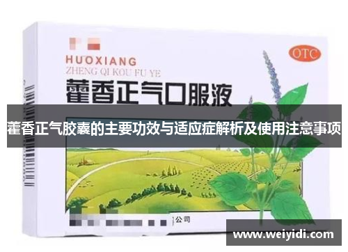 藿香正气胶囊的主要功效与适应症解析及使用注意事项